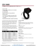 Preview for 1 page of CDI Meters 5400 Manual