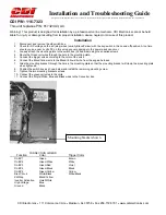 Preview for 1 page of CDI 116-7323 Installation And Troubleshooting Manual