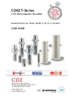 CDI CD42-T0 User Manual предпросмотр