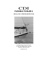 CDI FLEXIBLE FURLER 2 Installation & Operating Instructions Manual предпросмотр