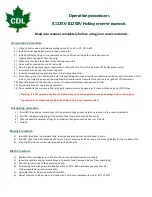 Preview for 1 page of CDL 81125V User Manual