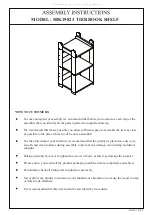 Предварительный просмотр 1 страницы CDN BK1982 Assembly Instructions