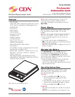 CDN ProAccurate SD2210X Manual preview