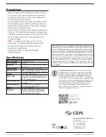 Preview for 4 page of CDN ProAccurate SD2210X Manual