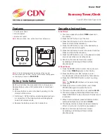 CDN TM27 Quick Start Manual preview