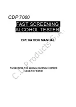 Preview for 1 page of CDP 7000 Operation Manual