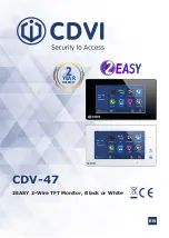 Preview for 1 page of CDVI 2EASY CDV-47 Manual