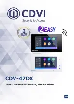 CDVI 2EASY CDV-47DX Manual preview