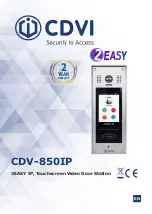 Предварительный просмотр 1 страницы CDVI 2EASY CDV-850IP Manual