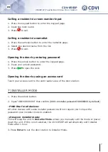 Предварительный просмотр 7 страницы CDVI 2EASY CDV-850IP Manual