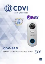 Предварительный просмотр 1 страницы CDVI 2EASY CDV-91S Manual