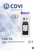 CDVI 2EASY CDV-T5 Manual предпросмотр