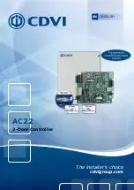 Preview for 1 page of CDVI ATRIUM AC22 Installation Manual