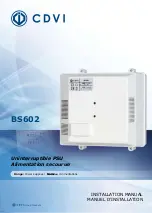 Preview for 1 page of CDVI BS602 Installation Manual