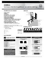 Предварительный просмотр 2 страницы CDVI C3M11 Manual