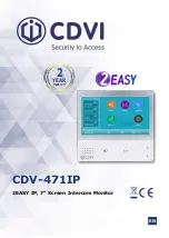 Предварительный просмотр 1 страницы CDVI CDV-471IP Manual