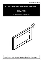 CDVI CDV47DX Manual предпросмотр