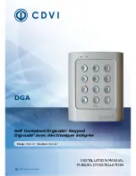 CDVI DGA Installation Manual preview