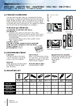 Предварительный просмотр 2 страницы CDVI DGLIFWLC Installation Manual