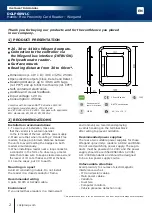 Preview for 2 page of CDVI DGLP60WLC Manual