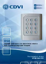 CDVI Digicode DGA Installation Manual preview