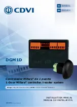 CDVI Digicode Mifare DGM1D Installation Manual preview