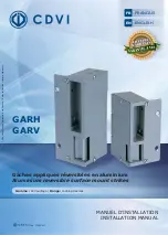 CDVI GARH Installation Manual preview