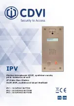 Предварительный просмотр 1 страницы CDVI IPV1 Manual