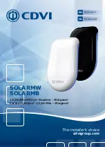 Предварительный просмотр 1 страницы CDVI Mifare SOLARMB Installation Manual