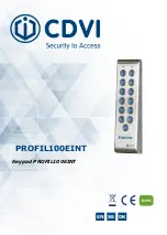 CDVI PROFIL100EINT Manual preview