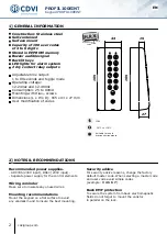 Preview for 2 page of CDVI PROFIL100EINT Manual