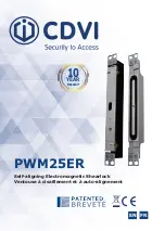 CDVI PWM25ER Manual preview