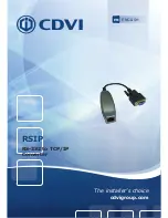 CDVI RSIP Installer'S Manual preview
