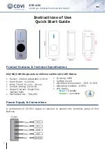 Предварительный просмотр 1 страницы CDVI RTE-AIR Quick Start Manual