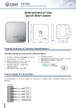 Предварительный просмотр 1 страницы CDVI RTE-WIR Quick Start Manual