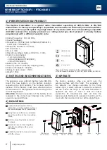 Preview for 2 page of CDVI SENSRAD Installation Manual