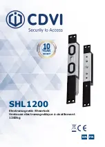 CDVI SHL1200 Quick Start Manual preview