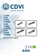 Preview for 1 page of CDVI V1SR Manual