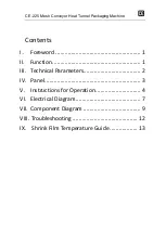 Preview for 2 page of CE CLEVELAND CE-225 Operation Manual