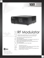 Preview for 1 page of CE Labs 1001F Specifications