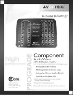 Preview for 1 page of CE Labs AV501HDXi Specifications