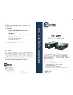 Предварительный просмотр 1 страницы CE Labs HX100M Instruction Manual