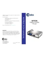 Предварительный просмотр 1 страницы CE Labs MP50A Instruction Manual