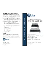 CE Labs UH4-4K Instruction Manual предпросмотр