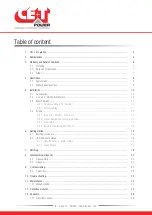 Preview for 2 page of CE+T Power e-one 10 - 48/230 User Manual