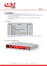 Preview for 10 page of CE+T Power e-one 10 - 48/230 User Manual