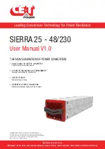 CE+T Power SIERRA 25-48/230 User Manual preview