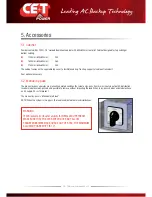 Preview for 12 page of CE+T Power TSI Bravo User Manual