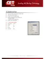 Preview for 33 page of CE+T Power TSI Bravo User Manual