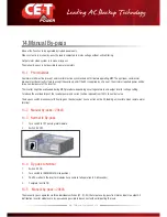 Preview for 38 page of CE+T Power TSI Bravo User Manual